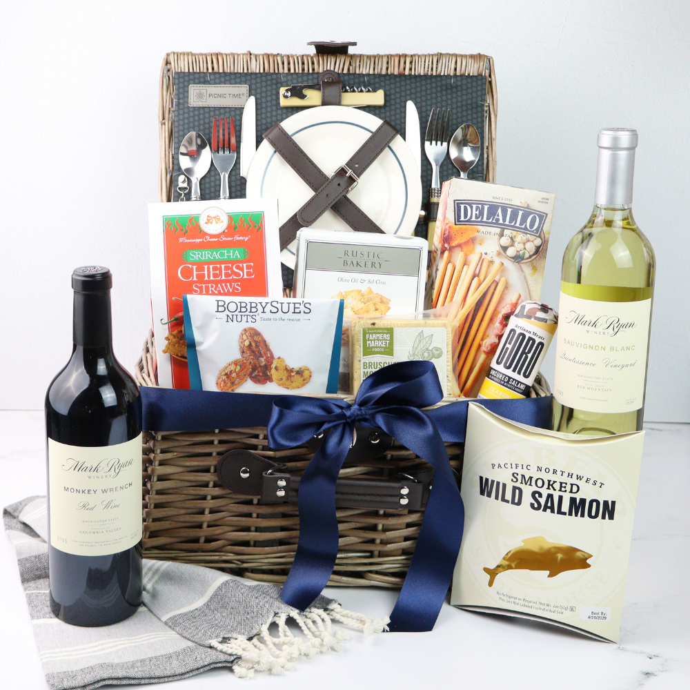 Wine & Picnic Gift Basket